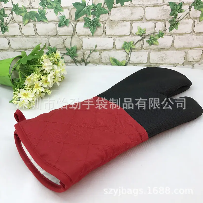 隔热胶帆布手套