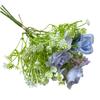 Flor Artificial Hecha a Mano Combinación de Rosa y Gymnophila Flor para el Hogar Ramo de Flores Artificiales Estilo Comercio Exterior Flor de Seda Mesa de Comedor Ramo Falso