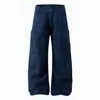 Pantalones de Trabajo Retro Americanos 11Kn para Hombres y Mujeres, Holgados Ajustados Rectos Sueltos Casuales Multibolsillos Modernos Largos