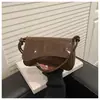Bolsa Transversal Pequena Quadrada Casual Ins de Laca Cor Pura Simples Estilo Coreano Inverno Grande Capacidade Personalizada