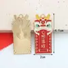 Accesorios Populares de Joyería DIY para Año Nuevo: Cabeza de Dragón Paz y Bendición Joyería Hecha a Mano DIY, Accesorios de Joyería DIY Esmaltados Estilo Chino