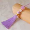 Hilo de Nylon Jade Hilo de Nudo Pequeño Ensartar Cuentas Borla Nudo Chino Borla Colgante Pequeño Borla Estilo Antiguo Marcador Colgante Adorno
