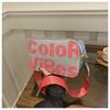 Bolsa de câmera popular com contraste de cores dopamina, nova moda de inverno, letras, blocos de cores, costura, bolsa quadrada pequena, bolsa mensageiro