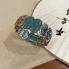 Pulseira Europeia e Americana Transfronteiriça de Pérolas com Contas Acrílicas, Pulseira de Estilo Étnico Retrô, Luxo Leve, Fashion, Joia de Mão Simples e Versátil