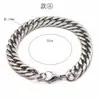 Pulseira DIY masculina hip hop em aço titânio corrente torcida moda de rua tendência masculina e feminina pulseira corrente cubana em aço inoxidável pulseira