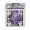 Cuentas Espaciadoras de Cubo de Azúcar de Circonia Chapadas en Oro de 14K, Cuentas Sueltas de Cubo de Azúcar Coloridas Accesorios para Joyería Hecha a Mano DIY