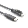 Cable de Datos de Extensión Tipo C 3.0 Personalizado de Cabeza Recta con Tornillo Macho a Macho Cable de Carga Rápida Cc