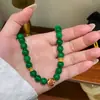 Novo Colar Chinês Retrô Exquisito Elegante Versátil Esmalte Pingado com Contas Corrente de Clavícula de Luxo Leve Nicho Alto Padrão para Mulheres