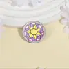 Broches Divertidos Temáticos de Inglés Europeo y Americano, Insignias Metálicas, Accesorios para Ropa, Pines de Solapa, Patrones Geométricos Redondos, Venta al por Mayor de Fábrica