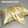 Funda de almohada de seda helada lavable 48x74 cm, funda de almohada de enfriamiento de verano, cubierta interior para núcleo de almohada completo para uso doméstico, funda de almohada transpirable 2