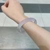 Pulsera de calcedonia violeta hielo al por mayor pulsera de ágata de jade lavanda hielo púrpura flotante suministro en vivo