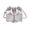Bolso Cubo de Cadena Casual Nuevo para Mujer, Bolso de Hombro de Cuero con Cera de Aceite Moderno y Versátil, Bolso Cruzado con Textura de Diseño de Nicho