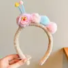 Diadema de felpa para mascarilla de maquillaje, estilo mujer, nuevo 2026, diadema de felpa, pasador lindo, diadema para lavarse la cara