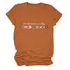 Camiseta de manga corta con cuello redondo, elegante y divertida, para mujer, para Amazon, Wish y tiendas independientes