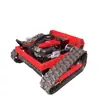 Cortacésped oruga teledirigido, máquina desbrozadora para terrenos de pendiente pronunciada en huertos, trituradora de hierba totalmente automática diésel