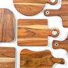 Tabla de Cortar Madera Maciza Personalizada Outlet de Fábrica Tabla de Cortar de Madera de Acacia Tabla de Cortar para el Hogar Tabla de Cortar Pequeña Simple con Forma de Nuez