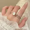 Anillo Sencillo de Estilo Minimalista para Mujer, Diseño Exquisito de Nicho, Lujo Ligero con un Toque de Alta Gama, Anillo Ajustable para Dedo Índice, Anillo Personalizado