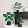 Plantas Artificiais Nórdicas em Vasos, Suculentas Falsas Verdes, Mini Figuras de Plantas, Decoração de Mesa Estilo INS para Casa Sala de Estar Ornamento de Mesa