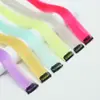 Comercio exterior transfronterizo un clip 32 colores pieza de cabello lacio pieza de cabello de color peluca se puede secar con secadora una pieza de cabello sin costuras