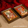 Ornamento de Mesa de Ano Novo 2025 Alto Padrão Feito à Mão Estilo Chinês Moldura de Foto Estereoscópica Decoração de Quarto Sala de Estar Hall de Entrada Moldura de Foto Mesa