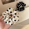 Diadema de Esponja Retro Francesa de Puntos Blancos y Negros para el Cabello, Cuerda Elástica para Recoger el Cabello de Mujer, Diadema Elegante, Nuevos Accesorios para el Cabello 2026