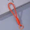 Cordão de Pulso Personalizável Colorido Anti-perda para Celular Chaveiro Pingente de Miçangas Perler Cordão Trançado de Poliéster Acessórios