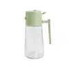 Pulverizador e despejador de dupla função, frasco pulverizador para tanque de óleo, tanque de óleo integrado, frasco para temperos domésticos de cozinha, vidro, abertura e fechamento automático, garrafa de óleo