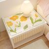 Estilo pastoral cuero mesita de noche cubierta de tela impermeable desechable mantel individual funda para lavadora almohadilla cubierta de protección solar alfombrilla fea de escritorio