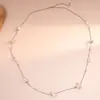 Colar Europeu e Americano Transfronteiriço Geométrico Quadrado Irregular Torcido Design de Corrente para Suéter de Nicho Colar de Luxo Leve de Alta Qualidade