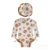 26 Estilos Nuevos de Trajes de Baño para Niñas con Capucha, Traje de Baño de Una Pieza con Protección Solar para Bebés, 0m (Mes)-3A (Años) Trajes de baño para niñas