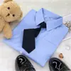 Uniforme Jk Camisa Básica Blanco Leche con Tapeta de Esquina y Tapeta de Botones Superior Versátil para Estudiante Estilo Japonés de Manga Corta