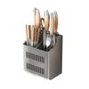 Jaula para palillos de alta gama para el hogar, soporte para palillos, portacuchillos, escurridor integrado para colgar en la pared, estante de almacenamiento para cocina