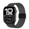 Adequado para Pulseira Apple Watch Applewatch7/8/9 Malha Elástica de Nylon Fivela Magnética Pulseira Iwatchs10