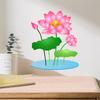 Pegatinas de pared con diseño de flor de loto para dormitorio, decoración de pared, venta al por mayor, TEMU explosiones, Amazon transfronterizo