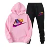 Conjunto de Sudadera con Capucha para Chicas y Mujeres Estilo Callejero Europeo y Americano Conjunto de Dos Piezas Casual Suéter Ropa Deportiva para Exteriores
