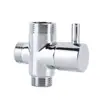 Desviador de agua negro transfronterizo de cobre macizo, válvula de tres vías de apertura rápida con una entrada y dos salidas, válvula de conversión multifuncional para grifo, accesorios de ducha