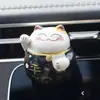 Aromaterapia para Carro Gato da Sorte Saída de Ar Perfume para Carro Produtos de Interior Fragrância Leve Duradoura Enfeites de Desenho Animado para Perfumar o Carro