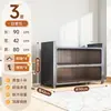 Armário de Armazenamento de Aço Prateleira de Armazenamento Doméstico Estante de Livros para Quarto Armário de Armazenamento Multi-Camadas de Piso para Varanda com Porta Armário de Armazenamento para Sala de Estar
