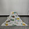 Tela de Algodón y Lino Lona de Lino Escandinava Fresca Pequeña Planta Verde Tela Gruesa Estampada Mantel DIY Tela para Cortina de Fondo