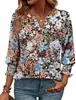 Amazon Transfronterizo Cuello en V Pequeña Abertura Manga Larga Top para Mujer Elástico Fruncido Puños con Volantes Holgado Casual Camiseta