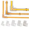 Conector de Tira LED COB 8MM 10MM 2P Luz de Tira LED Hebilla de Cristal Conector Cabeza Sin Soldadura Cable de Soldadura Gratuito