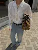 Nuevo para Otoño 8/10 Principios de Otoño Nuevo Romántico Urbano Exquisito Suave Suave Resistente Elegante Camisa de Mujer F1027
