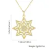 Pendente de cobre com zircônia octogonal, best-seller transfronteiriço, moda, personalidade OL, corrente joker, joia folheada a cobre, colar, atacado