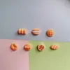 Comida de macarrão brilhante para simulação e macarrão para brincar, biscoito, hambúrguer, acessórios de resina, capa de celular DIY, acessório de cabelo, grampo de cabelo, copo de água, fivela de sapato, patch