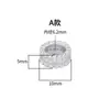 Prata Esterlina S925 10mm Ouro Branco Zircônia Microcravejada Contas de Roda Contas Espaçadoras Contas de Barril Passepartout Acessórios de Contas Feitos à Mão
