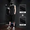 Traje Esportivo de Seda Gelada de Verão para Homens, Secagem Rápida, Fresco e Respirável, Regata Fina, Regata de Corrida, Traje Esportivo e de Lazer
