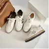 Zapatos Sucios Estrella Pequeños Zapatos Sucios Mujer Casual Deportes Piel Genuina Deteriorado Zapatos Blancos Planos Casual Combinación de Colores Tenis Deportivos