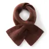 Bufanda de Seda de Morera 25% + Cachemir 75% para Mujer Otoño Invierno Caliente Tejida Cuello Calentador de Cuello de Alta Gama Elegante