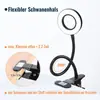 Luminária de Mesa com Clipe Criativa USB Proteção Ocular Estudante Luminária de Mesa para Leitura Mangueira Universal Luminária de Cabeceira Luz de 3 Tons Luminária com Clipe