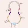 Producto Nuevo Original Cadena Transparente de Amatista Piedra Natural con Cuentas para Clavícula Cadena Sencilla de Alto Valor de Uva para Mujer